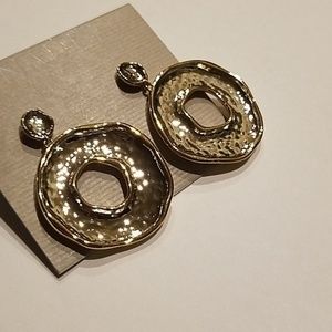 Nadri 2 tone Silver & Gold earrings NWT‎ $55